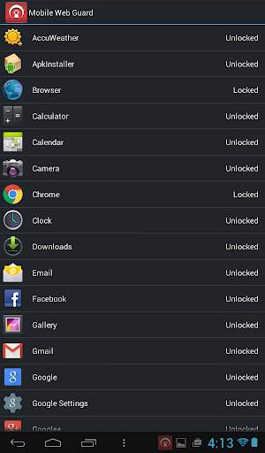 Mobile Web Guard II screenshot 2