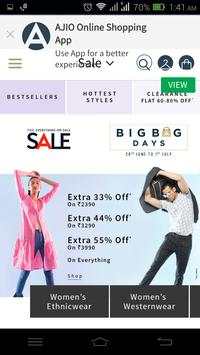 AJIO Myntra NNNOW Shopclues apps (245kb) screenshot 1