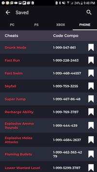 Cheats for GTA 5 - Xbox, PS4, PS3, PC (Unofficial) screenshot 4