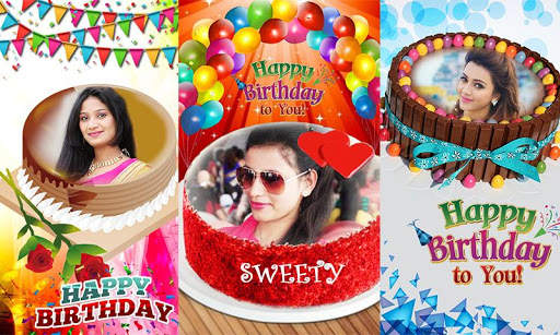 Birthday Photo Maker with Name and Photo on Cake screenshot 1