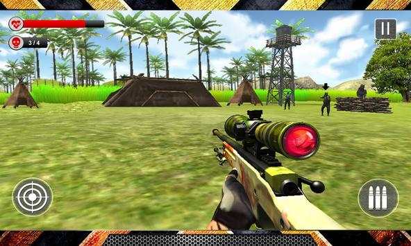 Real Commando War Sniper shooting game 3D screenshot 3