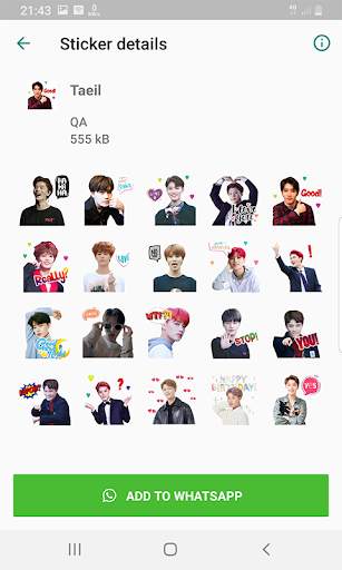 NCT 127 WAStickerApps KPOP Idol for Whatsapp screenshot 6