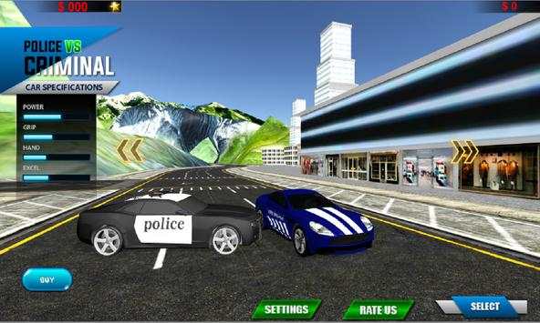 Police Car Chase Racing 2017 screenshot 1