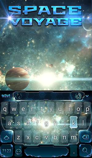 Space Voyage Animated Keyboard   Live Wallpaper स्क्रीनशॉट 2