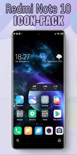 Redmi Note 10 Launcher, theme  screenshot 3