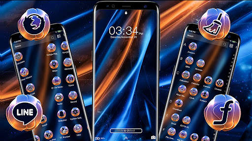 Abstract Wave Launcher Theme screenshot 4