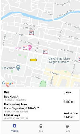 Bus Tracker Kota Mataram screenshot 2