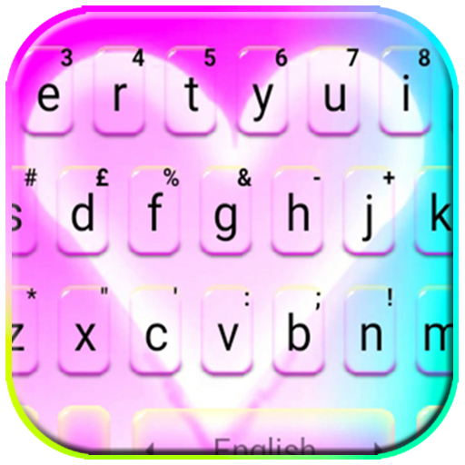 Pink Pastel Heart Keyboard Theme icon