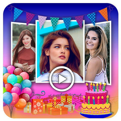 Birthday  Video &amp; Status Maker आइकन