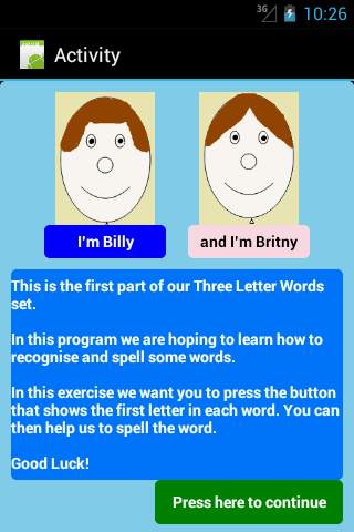 Three Letter Words Part 1 Free скриншот 2