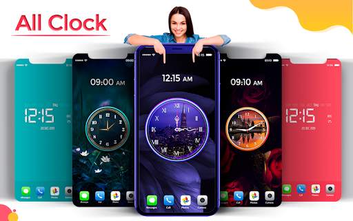 Clock - Digital Clock Live Wallpaper screenshot 1