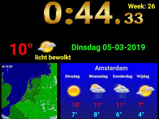 Digital clock weather station screenshot 5