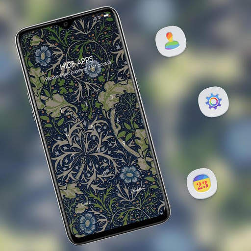 Abstract Tiled pattern flower theme screenshot 3