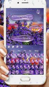 SMS Lavender Keyboard Theme screenshot 1