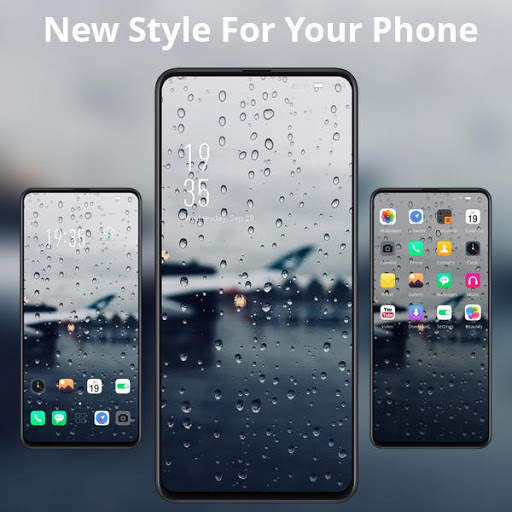 Rain drops HD Wallpapers glass city theme Find X screenshot 2