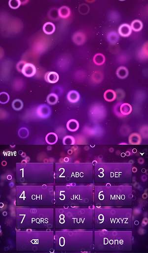 Purple Rings Animated Keyboard   Live Wallpaper screenshot 5