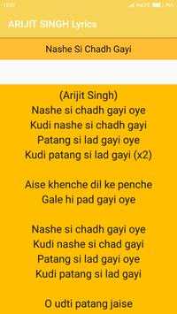 Arijit Singh Songs Lyrics screenshot 2