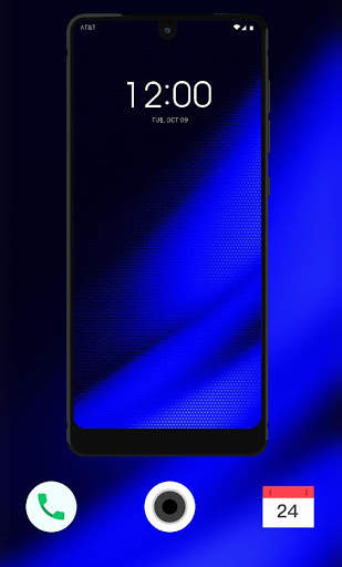 Abstract theme blue black for note 4 screenshot 2