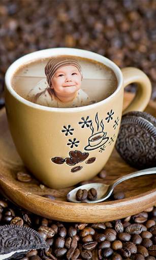 Coffee Cup Photo Frame Good Morning Application 7 تصوير الشاشة