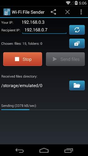 WiFi File Sender Premium screenshot 1