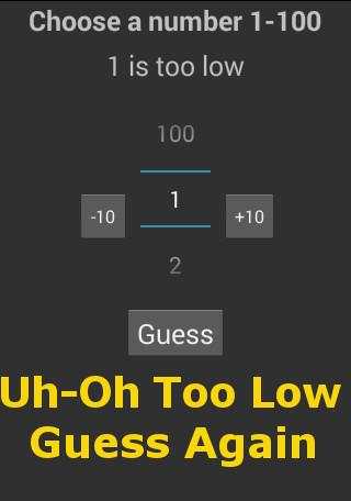 Guessing Game screenshot 2
