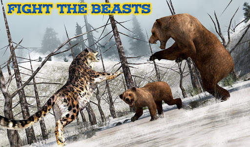 Forest Snow Leopard Sim screenshot 7