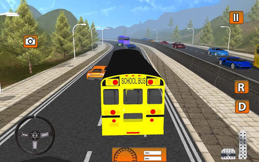 schoolbus simulator mengemudi screenshot 2