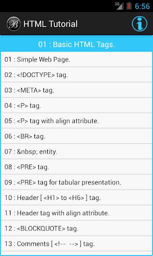 HTML Tutorial Programs screenshot 3