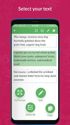 Copy   : Copy Paste any Text on Screen screenshot 2