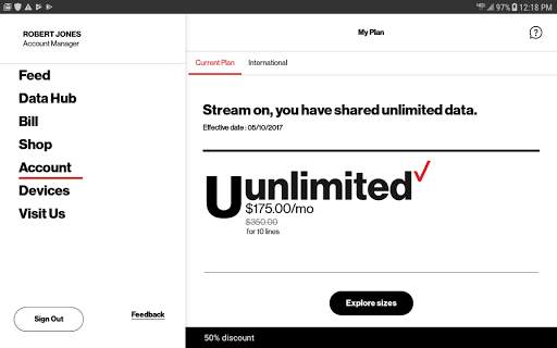 My Verizon Mobile for Tablets screenshot 3