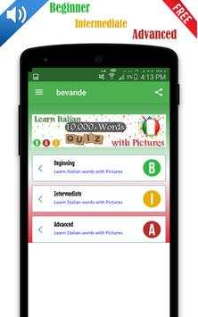 Learn italian words with Pictures screenshot 8