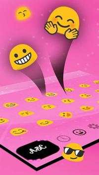 Pink Black Bow Keyboard Theme 2 تصوير الشاشة