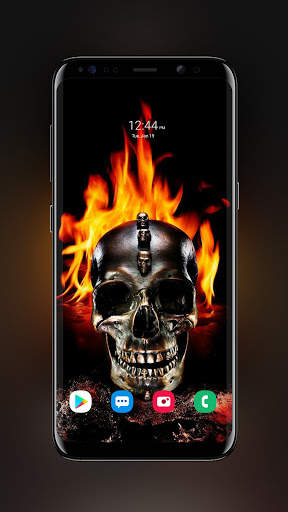 Fire Skull Wallpaper screenshot 2