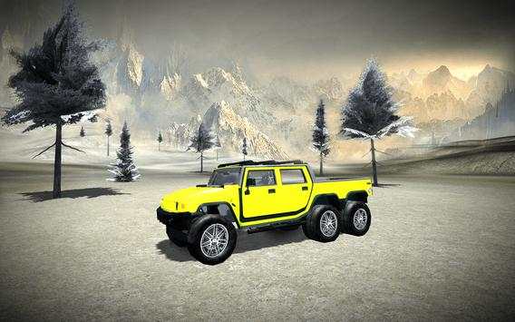 Offroad 6x6 Truck Snow Driving screenshot 2