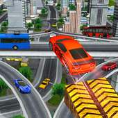 Crazy Car Impossible Stunt Challenge Game logo