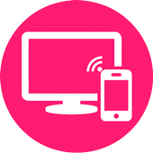 Share screen with TV - TV mirror app for Android icon