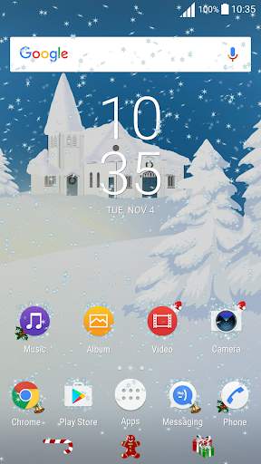 Silent Christmas Night Theme screenshot 3