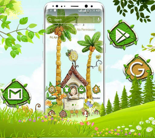 Home Coconut Tree Launcher Theme screenshot 1