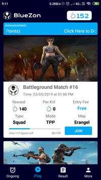 Pubg tournament, Free Fire tournament - Bluezon screenshot 2