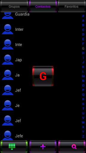 THEME BLACK COLORS EXDIALER screenshot 3