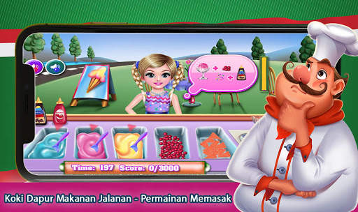 Koki Dapur Makanan Jalanan - Permainan Memasak screenshot 3