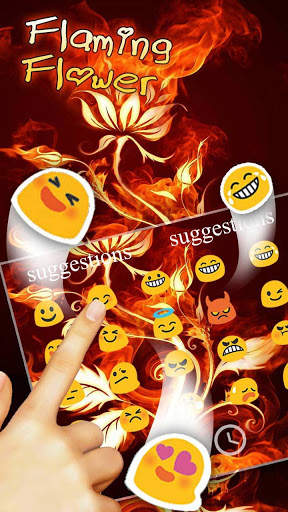 Flaming Flower Keyboard screenshot 3