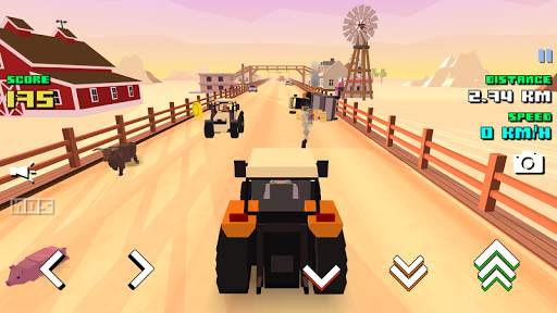Blocky Farm Racing & Simulator screenshot 1
