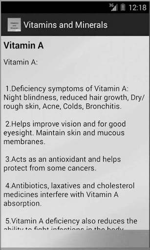 Vitamins and Minerals screenshot 3