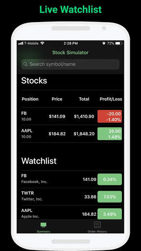 StockMarketSim - Stock Market Simulator screenshot 2