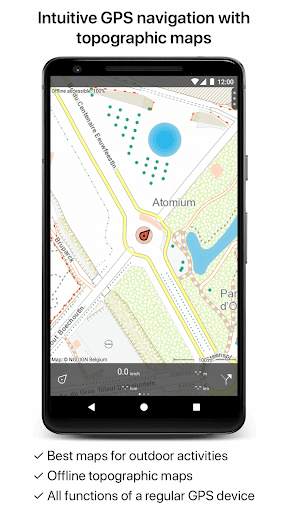 Topo GPS Belgium screenshot 1