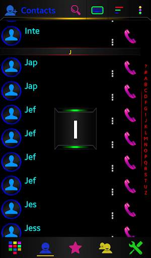 Theme Darkcity colo Rocketdial screenshot 4