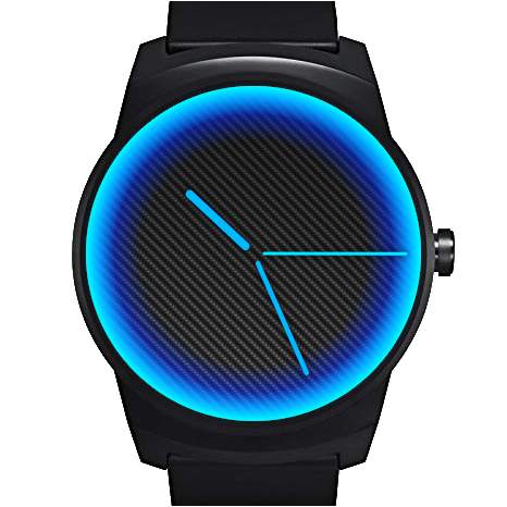 Carbon Neon Watch Face screenshot 1