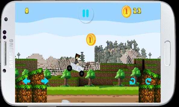 hill climb racing minecraft screenshot 4