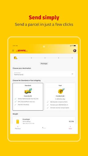 My DHL screenshot 12